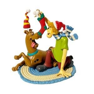 Scooby Doo & Shaggy 2001 Christmas Ornament Trevco Stocking Rug Hanna-Barbera